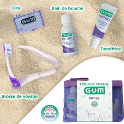 Kit voyage Orthodontie Gum - trousse de 4 produits