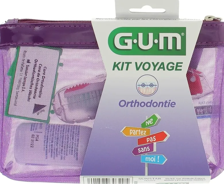 Kit voyage Orthodontie Gum - trousse de 4 produits