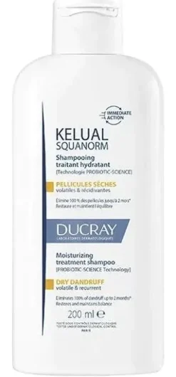 Kélual Squanorm shampooing traitant hydratant pellicules sèches Ducray