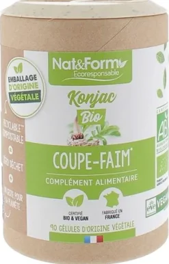 Konjac bio coupe-faim Nat&Form - boîte de 90 gélules
