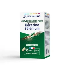 Kératine sélénium Juvamine - pot de 30 gélules