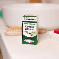 Kératine sélénium Juvamine - pot de 30 gélules