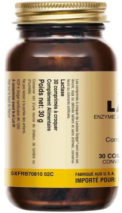 Lactase 3500 Solgar - pot de 30 comprimés à croquer