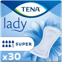 Lady Super Protections anatomiques pour femmes Tena - sachet de 30 serviettes