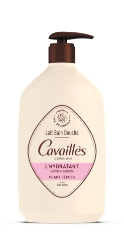 Lait bain et douche Hydratant peaux sèches Rogé Cavaillès - flacon de 1L