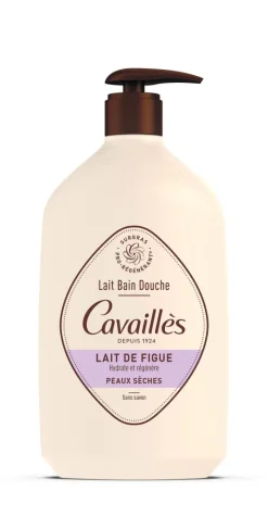 Lait bain et douche peaux sèches lait de figue Rogé Cavaillès - flacon de 1L
