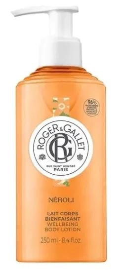 Lait corps bienfaisant Neroli Roger & Gallet - flacon-pompe de 250ml