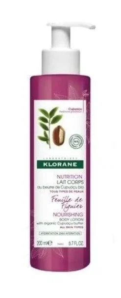 Lait corps feuille de figuier Klorane - flacon-pompe de 200ml