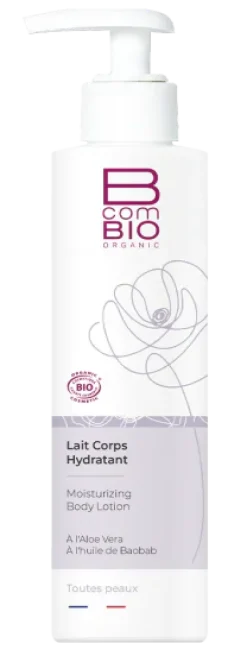 Lait corps hydratant BcomBIO - flacon pompe de 200 ml