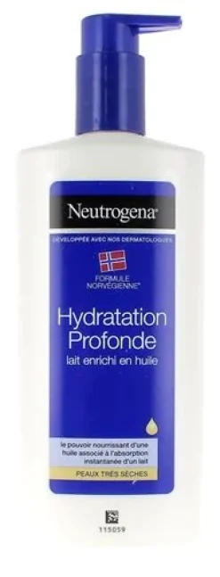 Lait corps hydratation profonde Neutrogena - flacon-pompe de 400ml