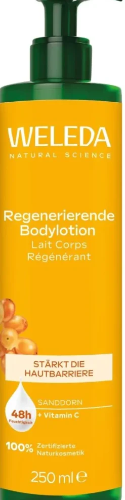 Lait corps régénérant Weleda - flacon-pompe de 250ml