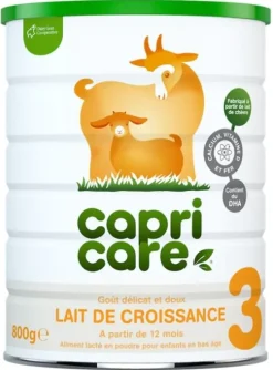 Lait de croissance 3 dès 12 mois Capricare - pot de 800 g