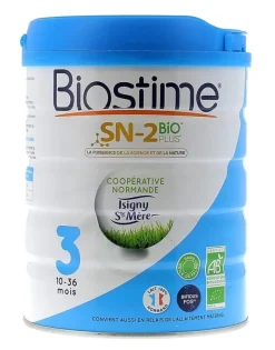 Lait de croissance SN-2 plus 3ème âge Biostime - pot de 800 g