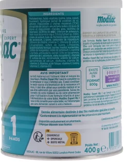 Lait de riz en poudre 1er âge 0-6 mois Modilac Expert