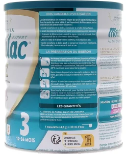 Lait de riz en poudre 3ème âge 12-36 mois Modilac Expert - pot de 800 g