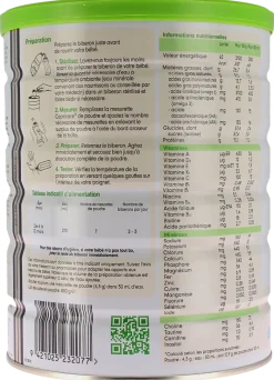 Lait de suite 2 6 mois à 1 an Capricare - pot de 800 g