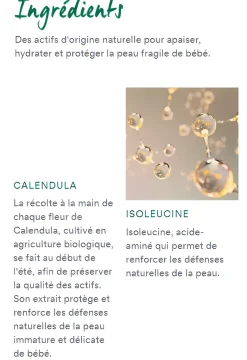 Lait de toilette sans rinçage Klorane Bébé
