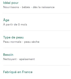 Lait de toilette sans rinçage Klorane Bébé