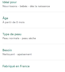 Lait de toilette sans rinçage Klorane Bébé