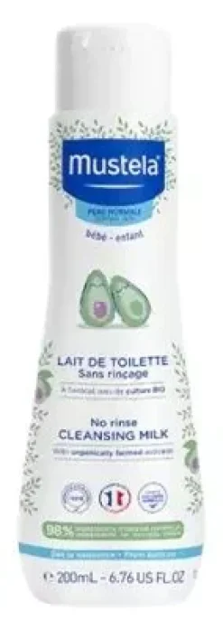 Lait de toilette sans rinçage peau normale bébé et enfant Mustela