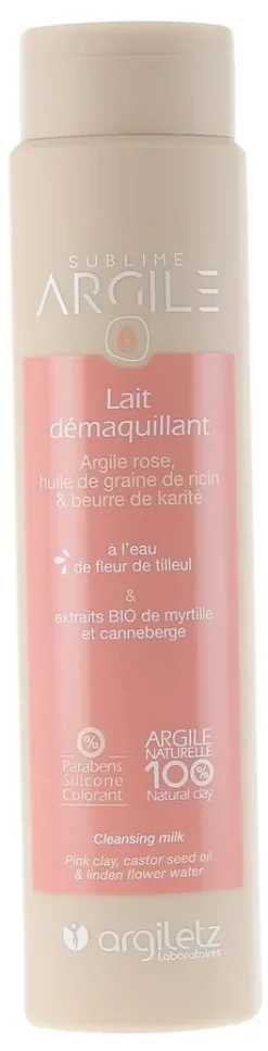Lait démaquillant Argiletz - tube de 250ml