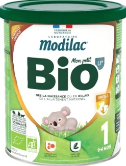 Lait en poudre bio 1er âge 0 à 6 mois Modilac - pot de 800 g