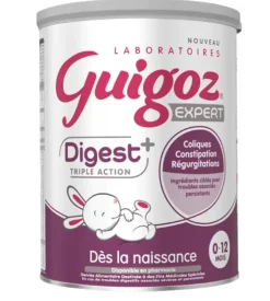 Lait en poudre digest + triple action 0-12 mois Guigoz - boîte de 780g