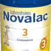 Lait en poudre Novalac 3ème âge croissance de 1 à 3 ans – pot 800 g
