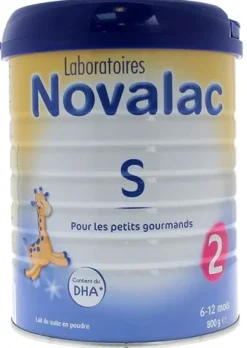 Lait en poudre pour les petits gourmands 6 à 12 mois Novalac S - pot de 800 g