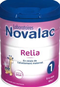 Lait en poudre Relia 1er âge (0-6 mois) Novalac - pot de 800g