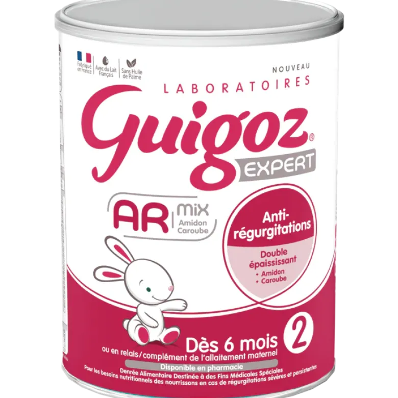 Lait expert AR 2ème âge dès 6 mois anti-régurgitations Guigoz - pot de 780g