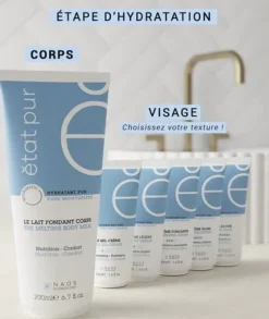 Lait fondant hydratant corps Etat Pur - tube de 200ml