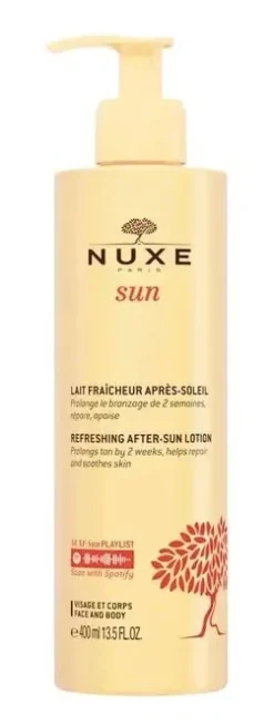 Lait Fraîcheur Après-Soleil Nuxe Sun - flacon à pompe de 400ml