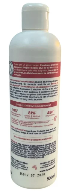 Lait hydratant nourrissant Rivadouce - flacon de 500ml