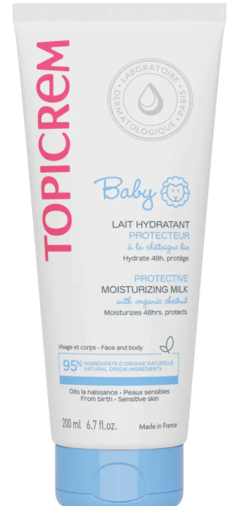 Lait hydratant protecteur baby Topicrem