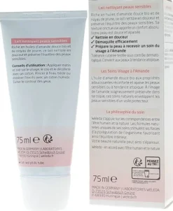 Lait nettoyant confort à l'amande Weleda - tube de 75 ml