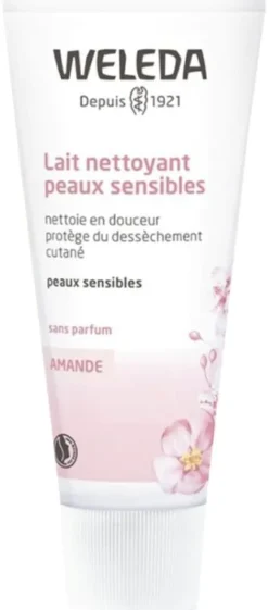 Lait nettoyant confort à l'amande Weleda - tube de 75 ml