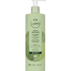 Lait nutritif fermeté Nutri Argan Laino - flacon-pompe de 400 ml