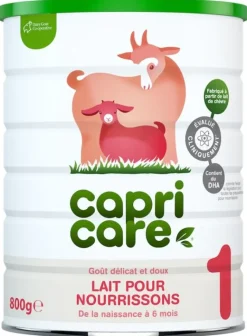 Lait pour nourrissons 1 de 0 à 6 mois Capricare - pot de 800 g