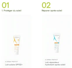 Lait Protect Très Haute Protection SPF 50+ A-Derma - tube de 250 ml