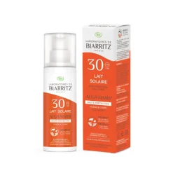 Lait solaire haute protection spf 30 Laboratoires de Biarritz - tube de 100 ml