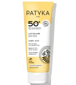Lait solaire SPF50 corps Patyka - tube de 100ml