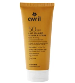 Lait solaire visage & corps spf50 Avril - tube de 100ml