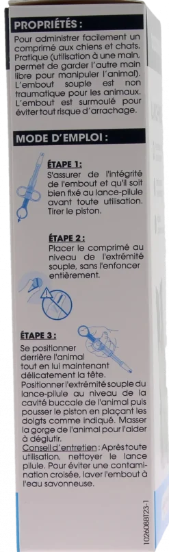 Lance-pilule pour chiens ou chats Biocanina - un lance-pilule
