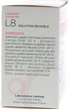 L8 confort urinaire Lehning - flacon de 30 ml