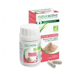 Levure de bière bio Naturactive - boîte de 60 gélules