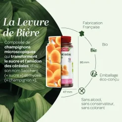 Levure de bière bio Super Diet - boite de 100 gélules