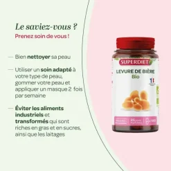 Levure de bière bio Super Diet - boite de 100 gélules