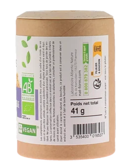 Levure de bière revivifiable bio Nat&Form - pot de 90 gélules