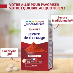 Levure de riz rouge Juvamine – 30 comprimés